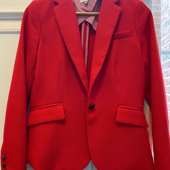 Dalia Red Weave style blazer - Picture 2 of 6